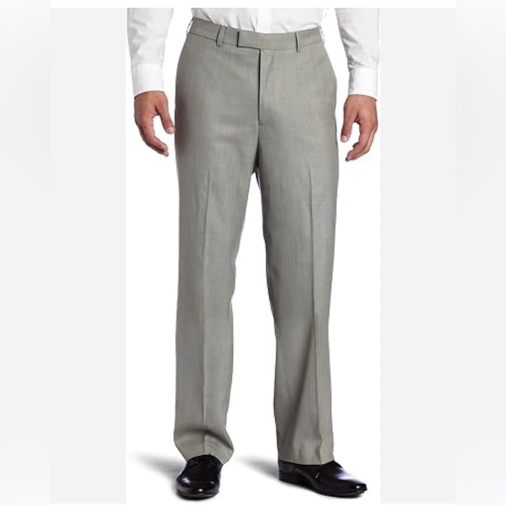 Alberto Cardinali men’s 38 trousers with double button‎ front Heather gray color